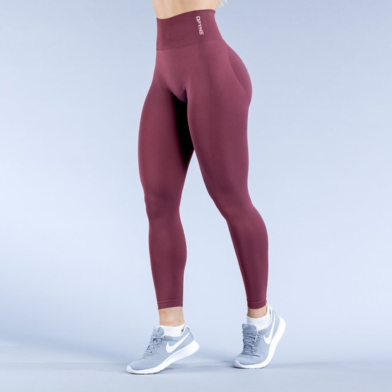 Leggings Dfyne Dynamic Femme Bordeaux | 09357-QGOC