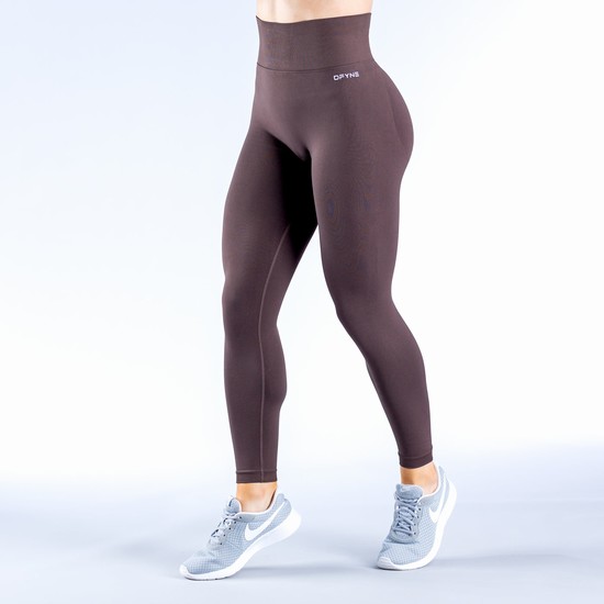 Leggings Dfyne Dynamic Femme Chocolat Marron | 59806-MGEO