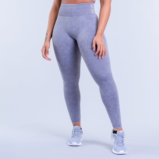 Leggings Dfyne Valkyrie Acid Wash Femme Grise Blanche | 54709-YFXB