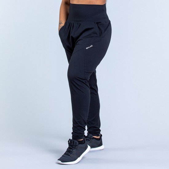 Pantalon Dfyne Origin Harem Tapered Fit Femme Noir | 54783-AWMU