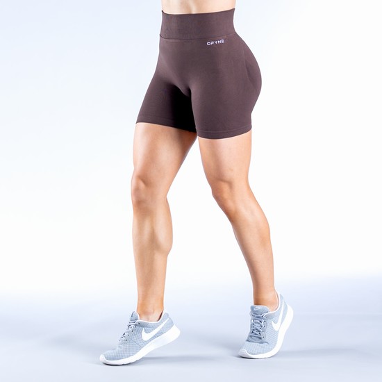 Shorts Dfyne Dynamic | 4.5' Femme Chocolat Marron | 78192-VJLO