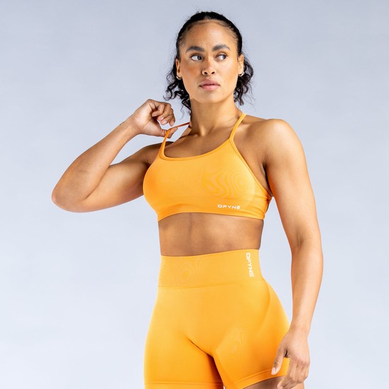 Soutien Gorge Sport Dfyne Dynamic Backless Femme Orange | 39452-JKVY