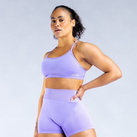 Soutien Gorge Sport Dfyne Dynamic Backless Femme Violette | 79283-LJVP