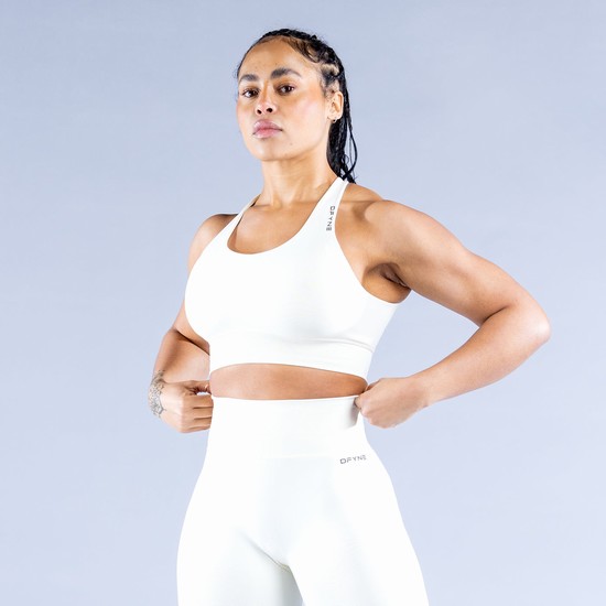 Soutien Gorge Sport Dfyne Dynamic Femme Blanche | 08514-PRGJ