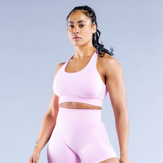 Soutien Gorge Sport Dfyne Dynamic Femme Rose Clair Rose | 26081-EOJP