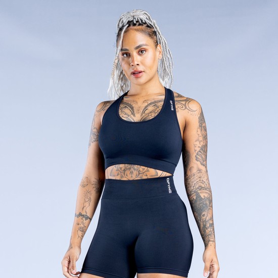 Soutien Gorge Sport Dfyne Dynamic Seamless Femme Noir | 13267-RKMJ