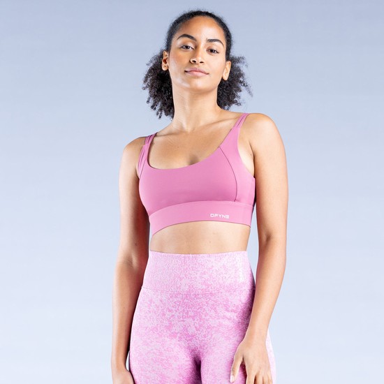 Soutien Gorge Sport Dfyne Origin High-Support Femme Rose Foncé | 36518-FSBR