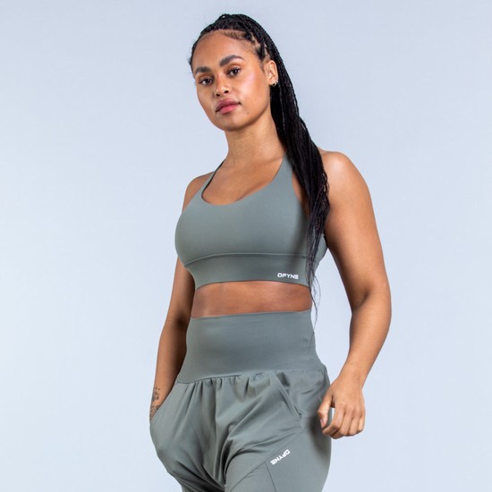 Soutien Gorge Sport Dfyne Origin Medium-Support Femme Vert | 05276-DPXQ