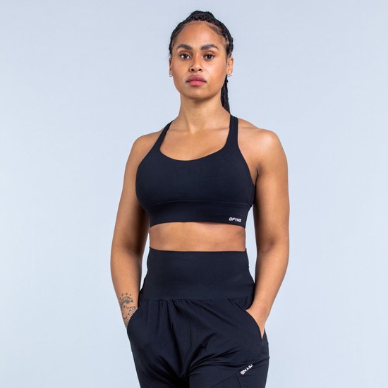 Soutien Gorge Sport Dfyne Origin Medium-Support Femme Noir | 52836-PEKV
