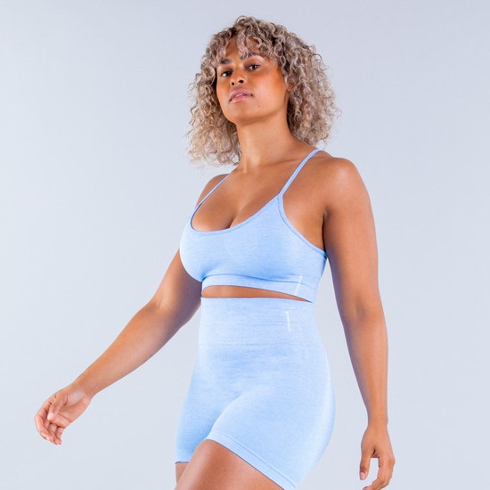 Soutien Gorge Sport Dfyne Valkyrie Standard-Support Femme Bleu | 30267-IAEU