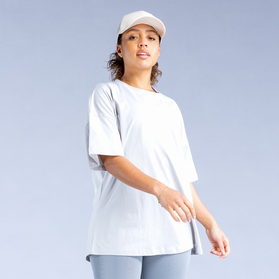 Sweats Dfyne Luxe Revive Oversized T Femme Grise | 80437-YZOL