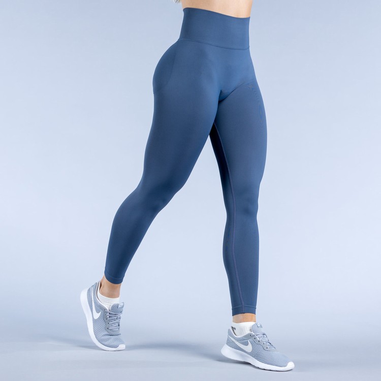 Leggings Dfyne Dynamic Femme Bleu Foncé | 36571-RYSB