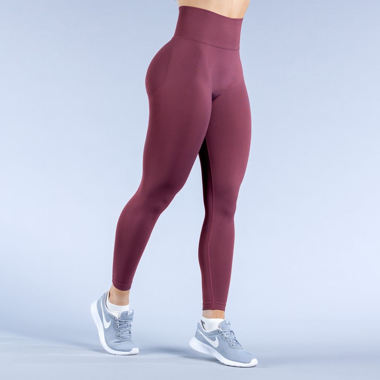 Leggings Dfyne Dynamic Femme Bordeaux | 09357-QGOC