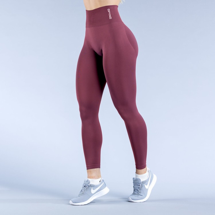 Leggings Dfyne Dynamic Femme Bordeaux | 09357-QGOC