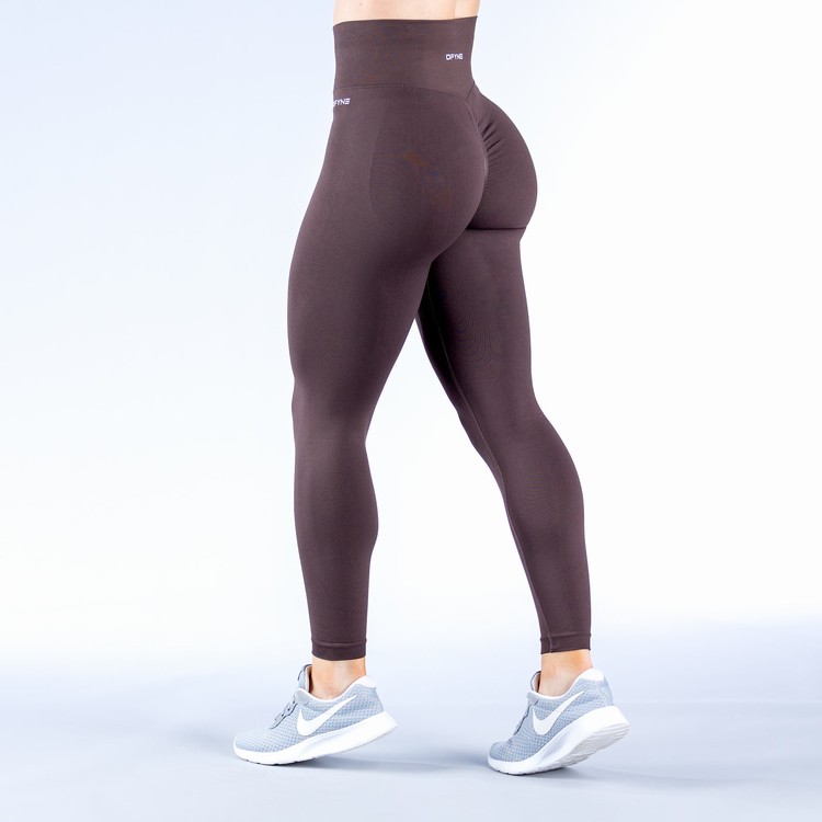 Leggings Dfyne Dynamic Femme Chocolat Marron | 59806-MGEO