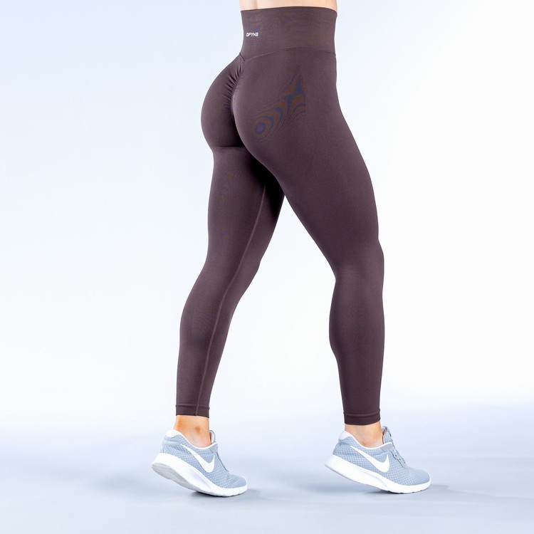Leggings Dfyne Dynamic Femme Chocolat Marron | 59806-MGEO