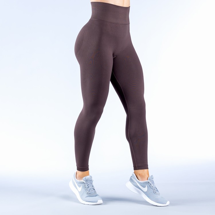 Leggings Dfyne Dynamic Femme Chocolat Marron | 59806-MGEO
