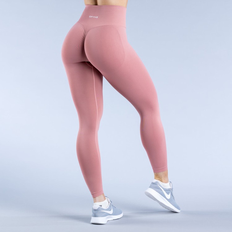 Leggings Dfyne Dynamic Femme Rouge Foncé | 12684-SWKP
