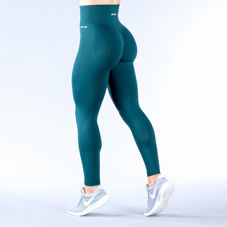 Leggings Dfyne Dynamic Femme Turquoise Foncé Vert | 25370-SIJU