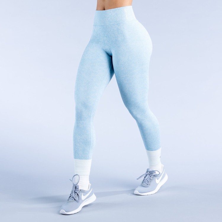 Leggings Dfyne Revive Femme Camouflage Menthe | 71529-FNLX