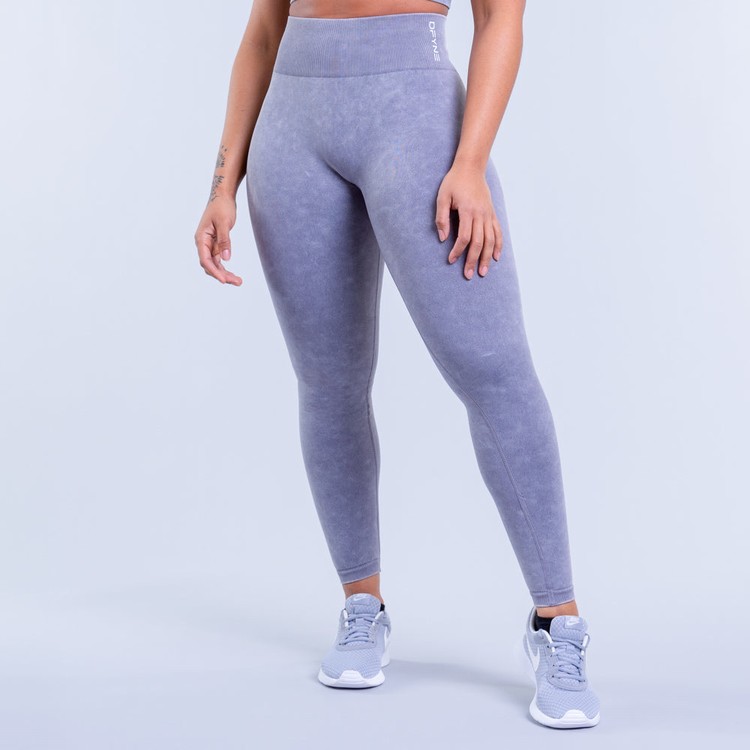 Leggings Dfyne Valkyrie Acid Wash Femme Grise Blanche | 54709-YFXB