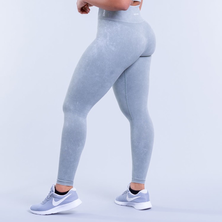 Leggings Dfyne Valkyrie Acid Wash Femme Vert | 71635-UQOF