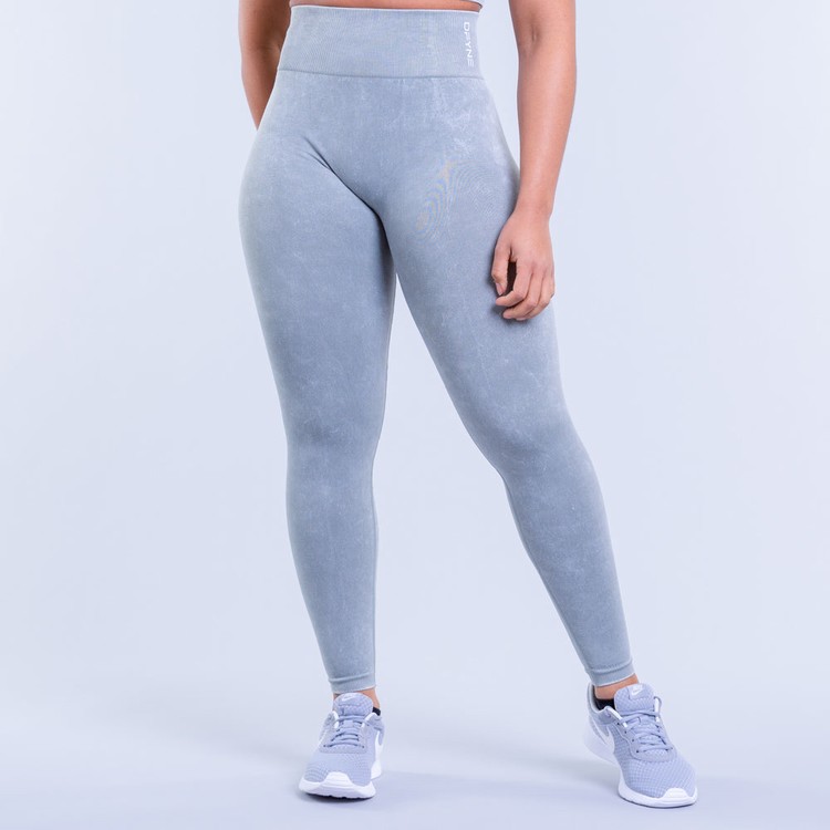 Leggings Dfyne Valkyrie Acid Wash Femme Vert | 71635-UQOF