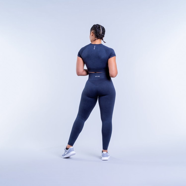 Leggings Dfyne Valkyrie Acid Wash Femme Grise | 71954-VWJU