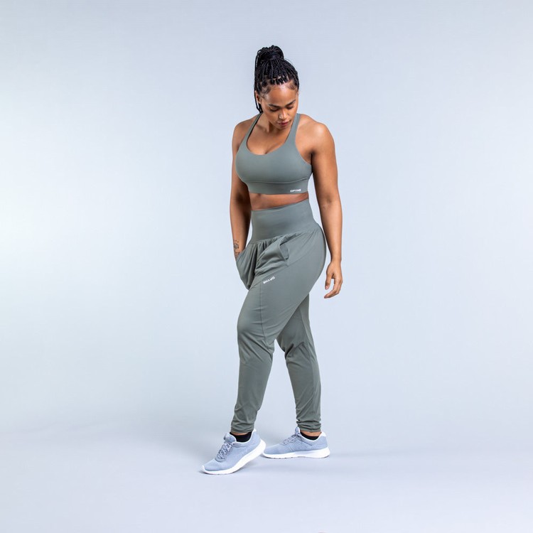 Pantalon Dfyne Origin Harem Tapered Fit Femme Vert | 38027-ALIU