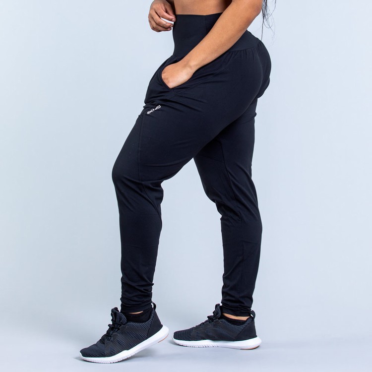 Pantalon Dfyne Origin Harem Tapered Fit Femme Noir | 54783-AWMU