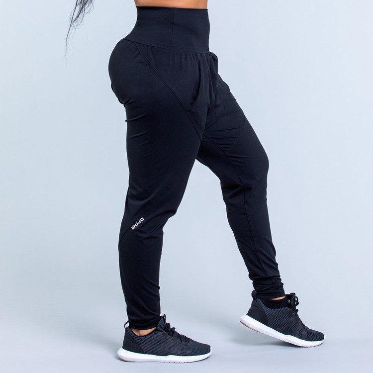 Pantalon Dfyne Origin Harem Tapered Fit Femme Noir | 54783-AWMU