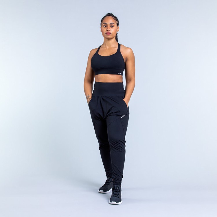 Pantalon Dfyne Origin Harem Tapered Fit Femme Noir | 54783-AWMU