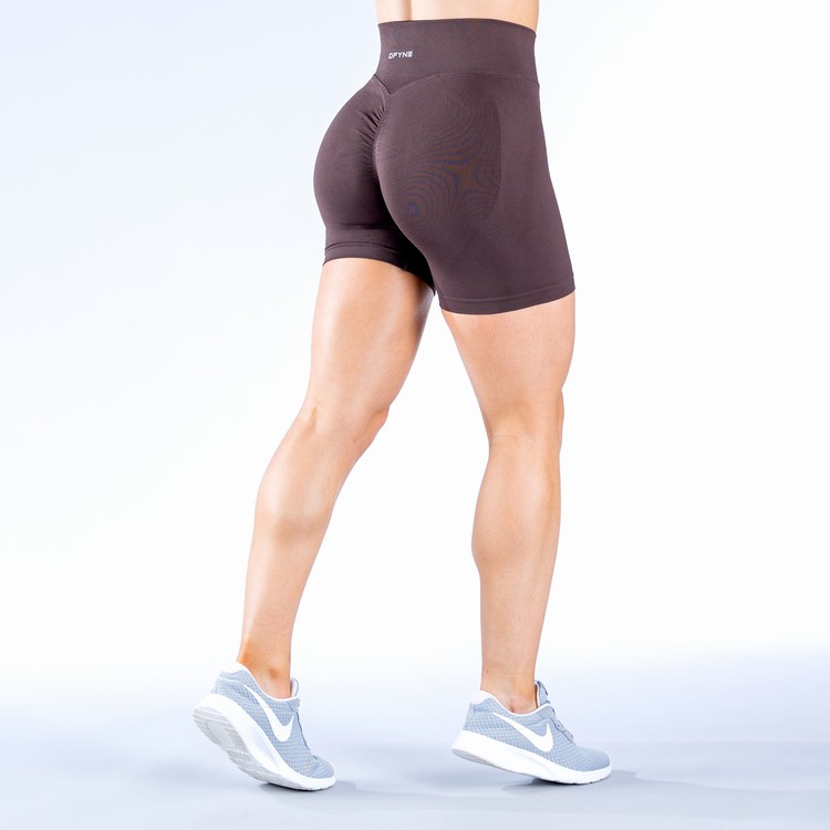 Shorts Dfyne Dynamic | 4.5' Femme Chocolat Marron | 78192-VJLO