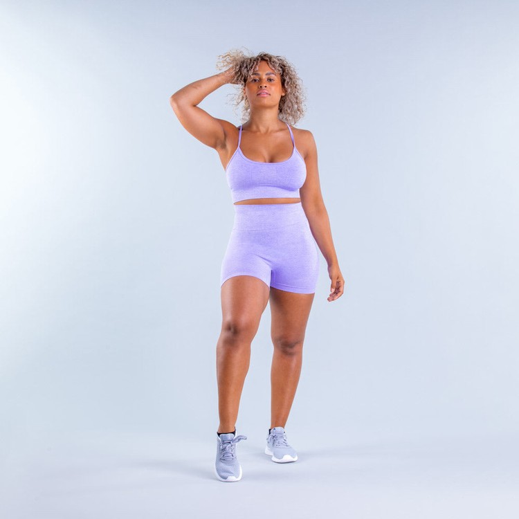 Shorts Dfyne Valkyrie Femme Violette | 01654-LYEM