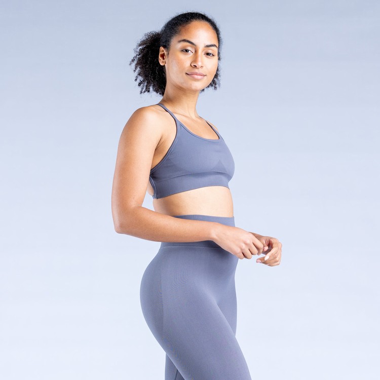 Soutien Gorge Sport Dfyne Dynamic Backless Femme Grise Foncé | 07218-GLEI