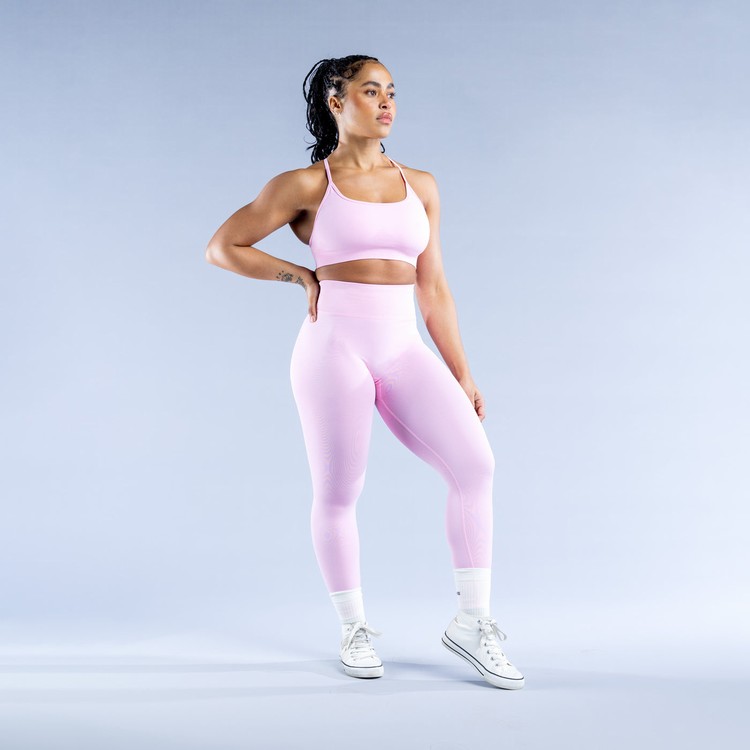 Soutien Gorge Sport Dfyne Dynamic Backless Femme Rose Clair Rose | 35714-XIDC