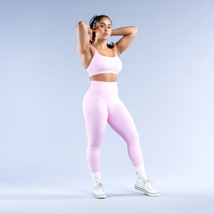 Soutien Gorge Sport Dfyne Dynamic Backless Femme Rose Clair Rose | 35714-XIDC