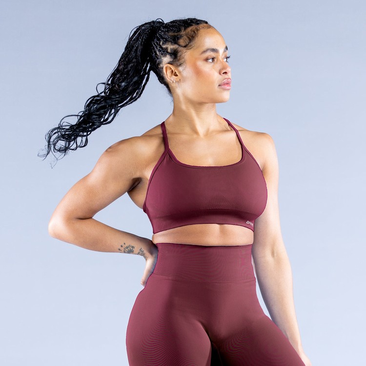 Soutien Gorge Sport Dfyne Dynamic Backless Femme Bordeaux | 42590-RCBM