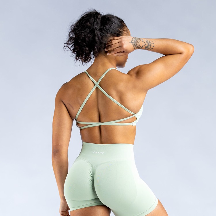 Soutien Gorge Sport Dfyne Dynamic Backless Femme Vert | 82653-QJNS