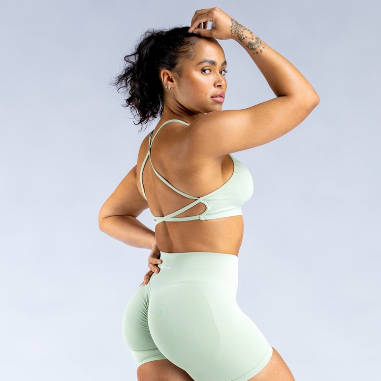 Soutien Gorge Sport Dfyne Dynamic Backless Femme Vert | 82653-QJNS