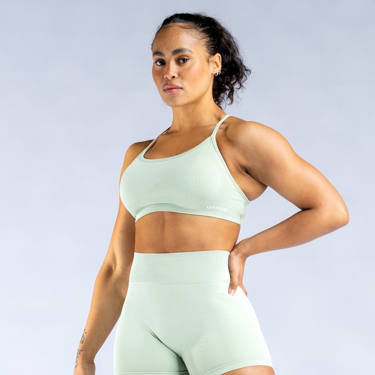 Soutien Gorge Sport Dfyne Dynamic Backless Femme Vert | 82653-QJNS