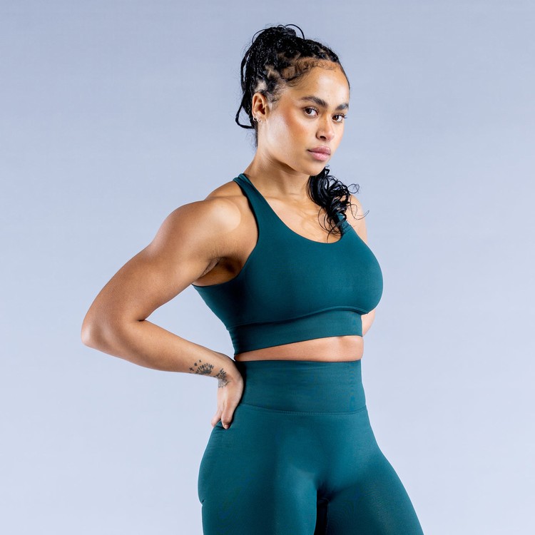 Soutien Gorge Sport Dfyne Dynamic Femme Turquoise Foncé Vert | 70385-CIOH