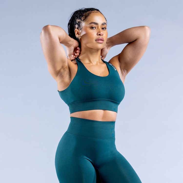Soutien Gorge Sport Dfyne Dynamic Femme Turquoise Foncé Vert | 70385-CIOH
