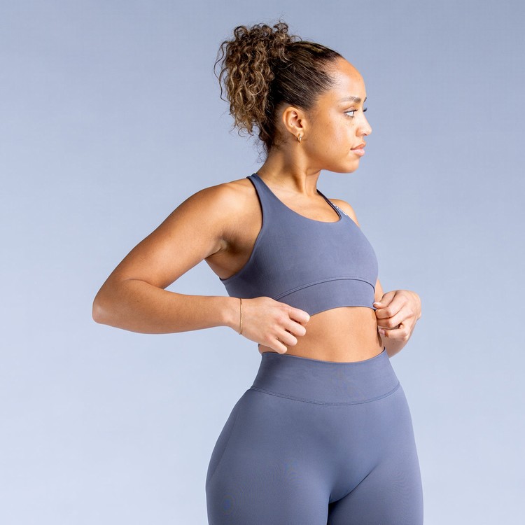 Soutien Gorge Sport Dfyne Dynamic Femme Grise Foncé | 74136-RHEA