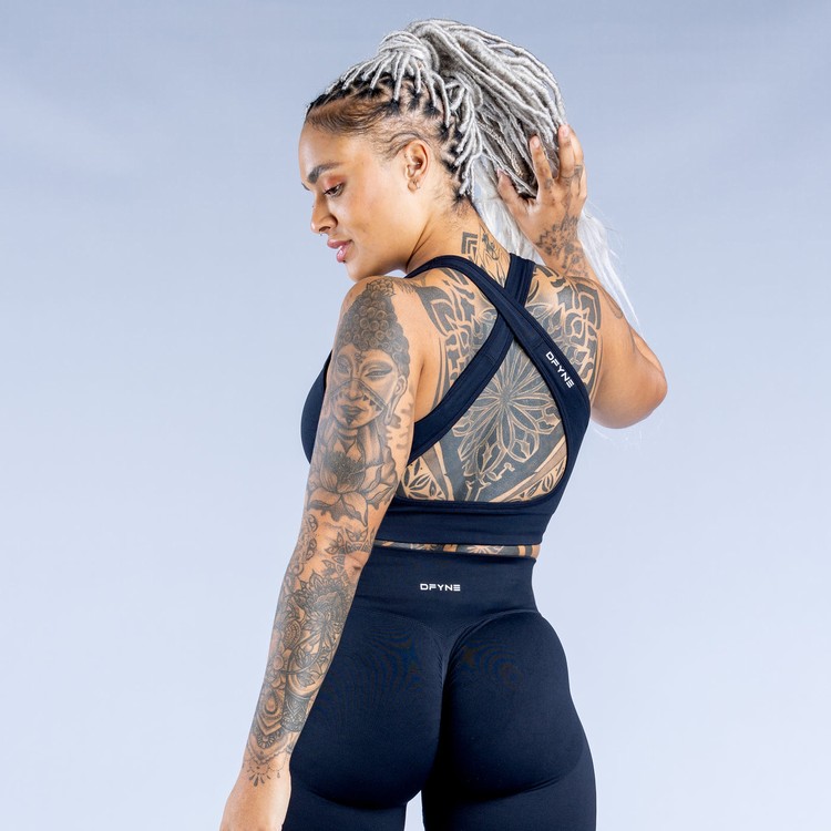 Soutien Gorge Sport Dfyne Dynamic Seamless Femme Noir | 13267-RKMJ