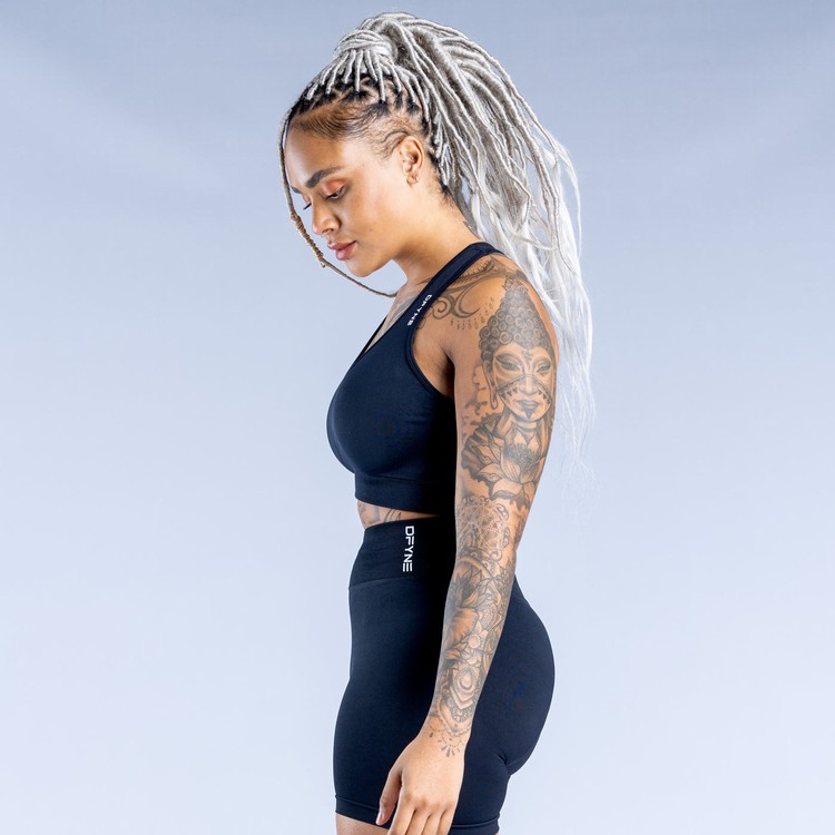 Soutien Gorge Sport Dfyne Dynamic Seamless Femme Noir | 13267-RKMJ