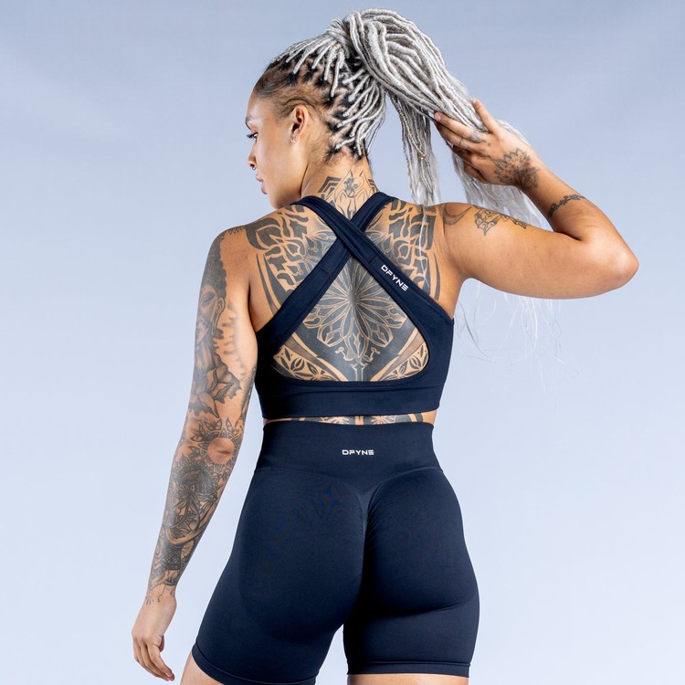 Soutien Gorge Sport Dfyne Dynamic Seamless Femme Noir | 13267-RKMJ