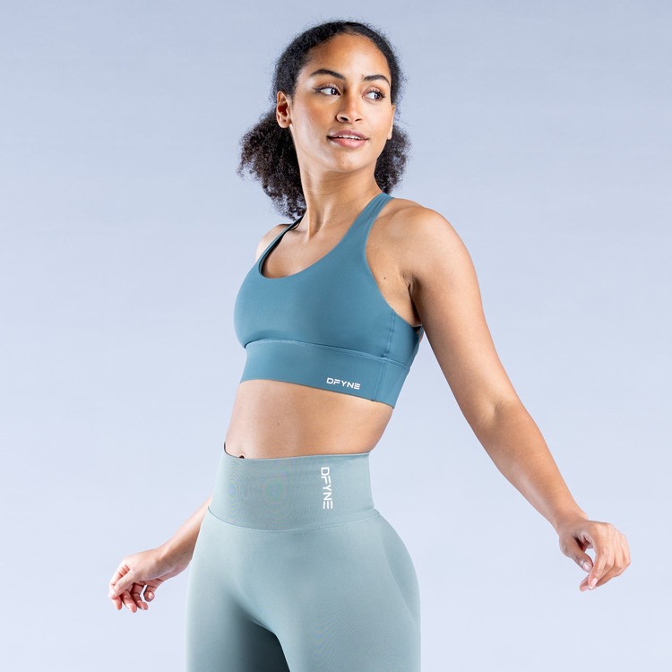 Soutien Gorge Sport Dfyne Origin Femme Vert Foncé | 62308-WFMI