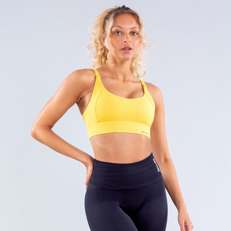 Soutien Gorge Sport Dfyne Origin High-Support Femme Jaune | 03891-FILK