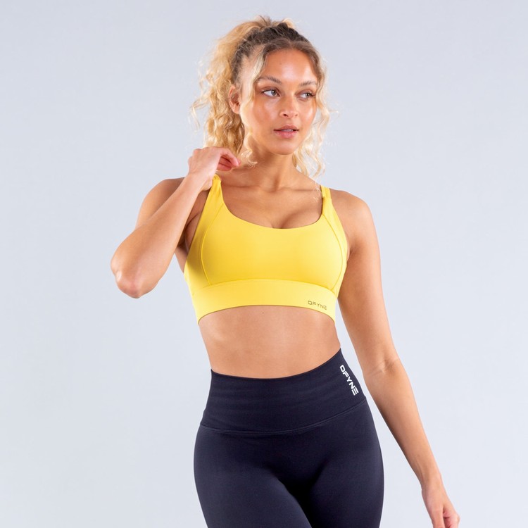 Soutien Gorge Sport Dfyne Origin High-Support Femme Jaune | 03891-FILK